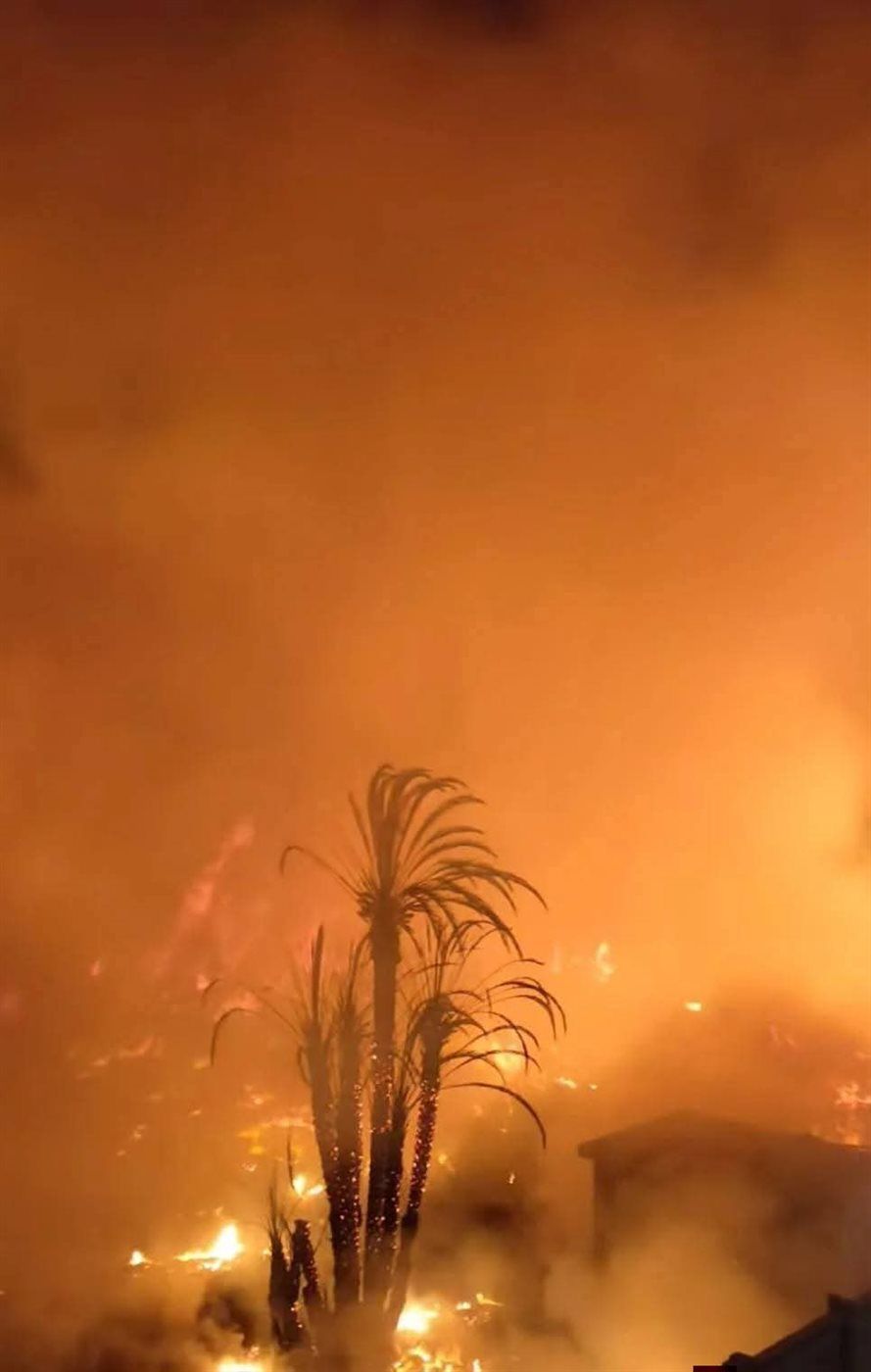 حريق المنيب 