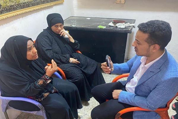 محرر الوفد يحاور خالة المجني عليها 