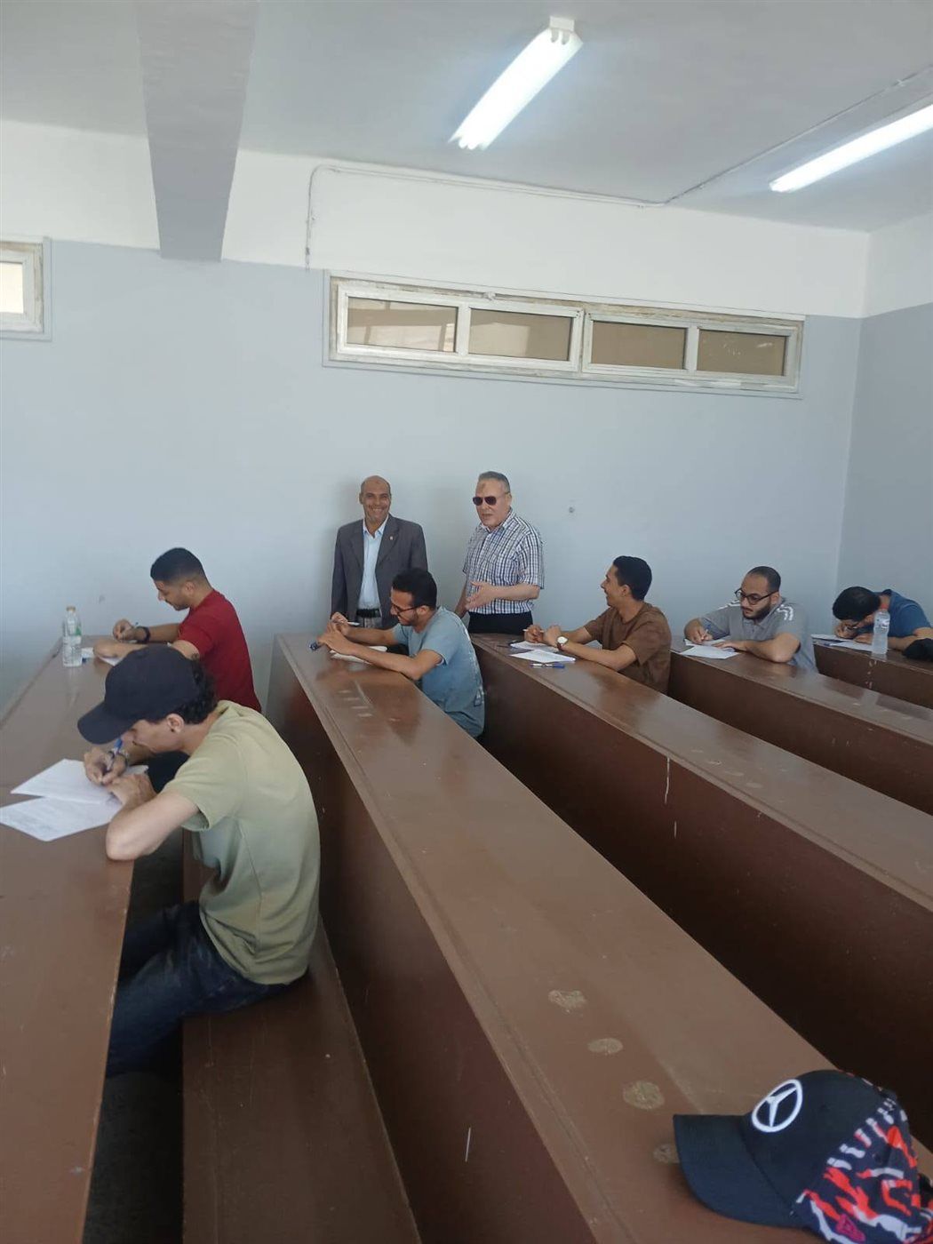 جانب من أعمال الامتحانات بجامعة الأزهر 