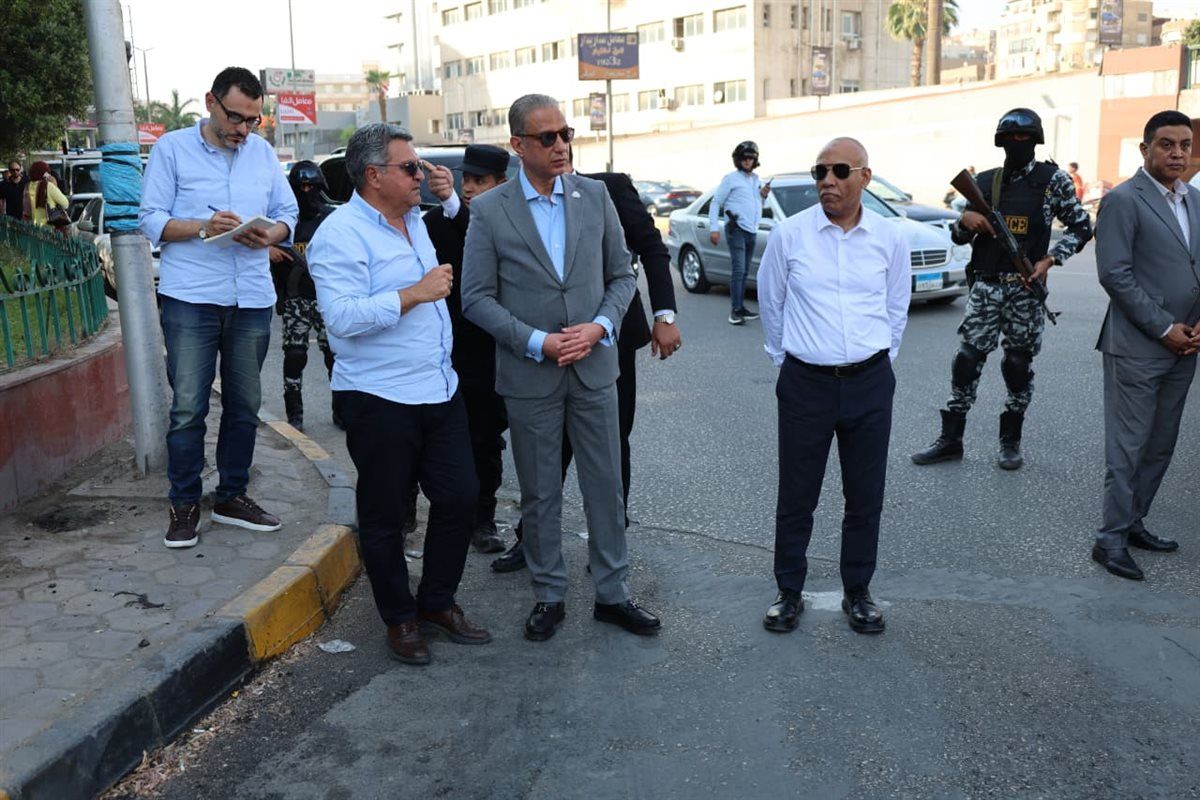 محافظ الجيزة يتابع أعمال صيانة ورفع كفاءة مطلع كوبري أكتوبر بحي الدقي