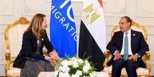 وزير الخارجية يلتقي المديرة العامة للمنظمة الدولية للهجرة