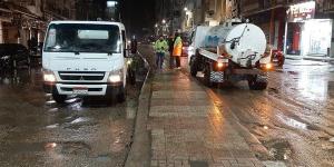 موجة من الامطار الغزيرة بقري ومدن البحيرة