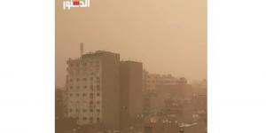 سماء صفراء.. الغبار يسيطر على الأجواء في الجيزة (فيديو)