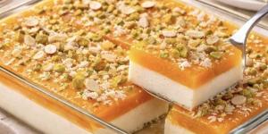 طريقة عمل القشطلية بقمر الدين| حلوى شرقية بلمسة تقليدية ومذاق لا يُقاوم