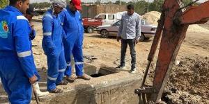 مياه القناة تُنهي من إصلاح تسريب خط مياه بمدينة القنطرة شرق