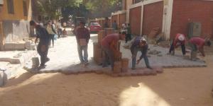 محافظ الجيزة: رصف 11 شارعًا ومتفرعاتهم بالانترلوك في إمبابة