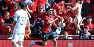 ريال مدريد يسقط بثنائية ضد مايوركا قبل موقعة بايرن بدوري الأبطال