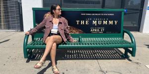 مي الغيطي تروّج لفيلم “The Mummy” في شوارع أمريكا