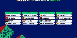 مصر مع المغرب وتونس في مجموعة واحدة بكأس أمم إفريقيا تحت 17 عامًا