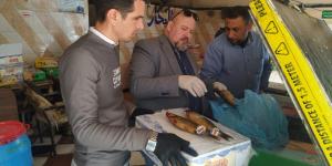 ضبط نحو 1.1 طن سلع فاسدة ومجهولة المصدر في حملات تموينية مكثفة بكفر الشيخ