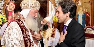 بسام راضي ينقل تهنئة الرئيس السيسي إلى الجالية القبطية في إيطاليا