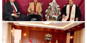 الوفديون داخل كنائس الاسماعيليه لتهنئه الأقباط بعيد القيامه المجيد