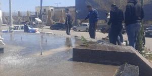 نافورة عدلي منصور تتألق استعدادًا لشم النسيم.. لمسة جمالية تعيد البهجة لحي الشرق ببورسعيد