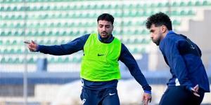 تدريبات استشفائية للاعبى الزمالك الأساسيين علي هامش المران