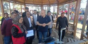 نائب محافظ الجيزة يتفقد الحدائق والمتنزهات خلال احتفالات شم النسيم بمنشأة القناطر