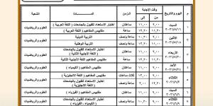 رسميًا.. إعلان جدول امتحانات الثانوية العامة 2026