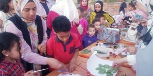 تفاعل كبير من الأطفال في احتفالية قصور الثقافة بشم النسيم بالمنيا الجديدة