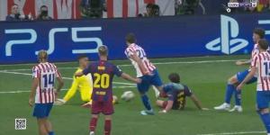 برشلونة يتقدم على أتلتيكو مدريد 2-1 في شوط أول مثير بدوري الأبطال