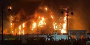 إصابة 14 في حريق داخل محل بويات في بني سويف