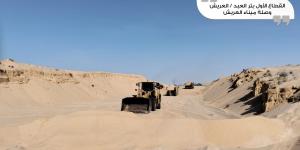 وزير النقل يتفقد مشروع خط سكة حديد بئر العبد / العريش / جنوبا رأس النقب (مطار طابا)