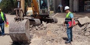 بدء أعمال رفع كفاءة ورصف طريق "العزيزية – ميت هاشم" بمركز سمنود