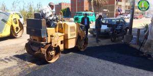 مدينة بدر: بدء تطوير الحي السادس وتنفيذ أعمال رصف لتحسين السيولة المرورية