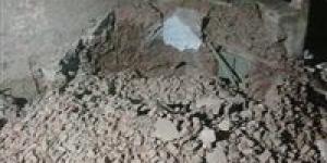 انهيار ضريح بقرية دنشواي في المنوفية وتحرك فوري لرفع أثار الهدم