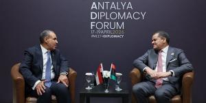 وزير الخارجية يلتقى مع رئيس حكومة الوحدة الوطنية الليبية