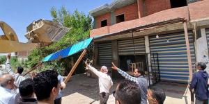 حملة مكبرة لرفع الإشغالات والعوائق بشوارع مدينة طامية بالفيوم