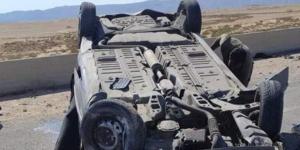 إصابة شخصين فى تصادم سيارتين ربع نقل بطريق الشلاتين -مرسى علم