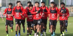 منتخب الناشئين يواصل تدريباته استعداداً لكأس الأمم الأفريقية