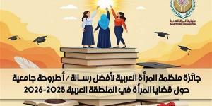 المرأة العربية تعلن نتائج جائزتها لأفضل أطروحة ورسالة جامعية حول قضايا المرأة
