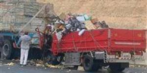 مصرع شخصين في حادث تصادم بطريق الشيخ فضل بصحراوي المنيا الشرقي