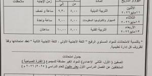 ننشر مواعيد امتحانات الترم الثاني 2026 لجميع المراحل الدراسية بالقاهرة