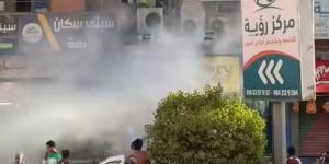 السيطرة على حريق أشجار ومخلفات خلف مدرسة الزراعة في فرشوط