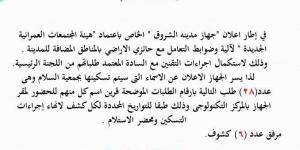 مواعيد تسكين حائزي الأراضي في مدينة الشروق.. بالاسماء