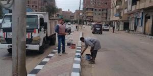 محافظ الغربية يتابع أعمال الدهانات ورفع كفاءة طريق طنطا – شوبر