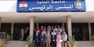 لجنة المراجعين الخارجيين تُشيد بريادة جامعة المنيا في تطبيق الهوية البصرية للجامعة