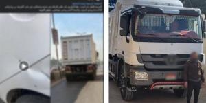 حبس سائقي نقل ثقيل بالمعادي لتعريض حياة المواطنين للخطر