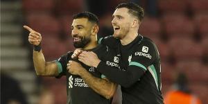 ليفربول يجهز لتكريم محمد صلاح وروبرتسون
