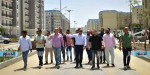 رئيس جهاز العلمين الجديدة يتابع اللمسات النهائية بمركز المؤتمرات والمعارض