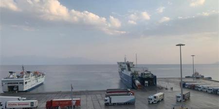 انتظام حركة تداول البضائع والشاحنات بموانئ البحر الأحمر