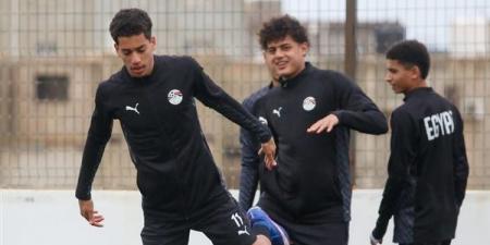 منتخب الناشئين يختتم استعداداته لمواجهة ليبيا تحت الأمطار