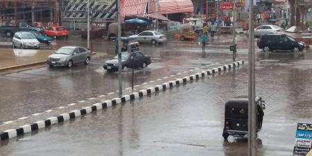 أمطار غزيرة على مدن ومراكز الدقهلية