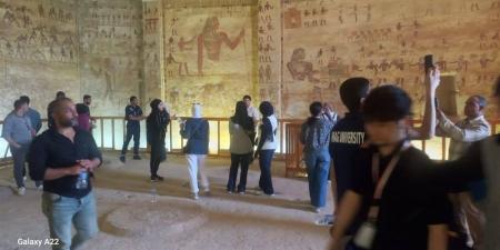 بني حسن بالمنيا تستقبل طلاب العالم في رحلة بين التاريخ والحضارة