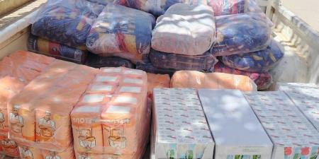 ضبط 896 عبوة سلع تم تجميعها بفرع جمعيتي بالفيوم