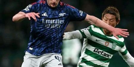 بداية الشوط الثاني.. التعادل السلبي يُسيطر على مواجهة آرسنال وسبورتينج لشبونة