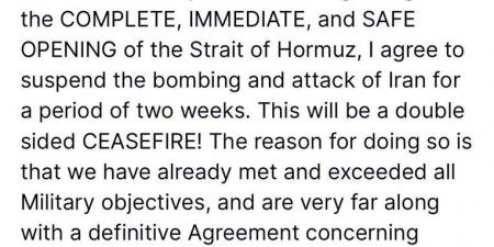 من حافة التصعيد إلى الهدنة.. العالم يتنفس الصعداء بعد قرار ترامب بوقف الحرب