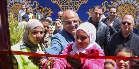 محافظ الإسكندرية يفتتح مشروع تطوير قرية بغداد بالعامرية