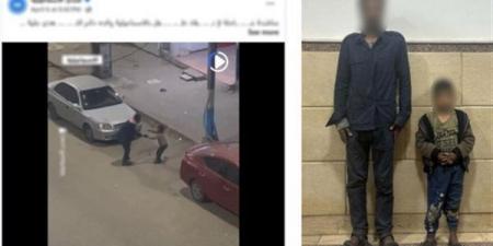 بسبب رفضه التسول.. أب يتعدى على نجله بالضرب وسط الشارع بالإسماعيلية